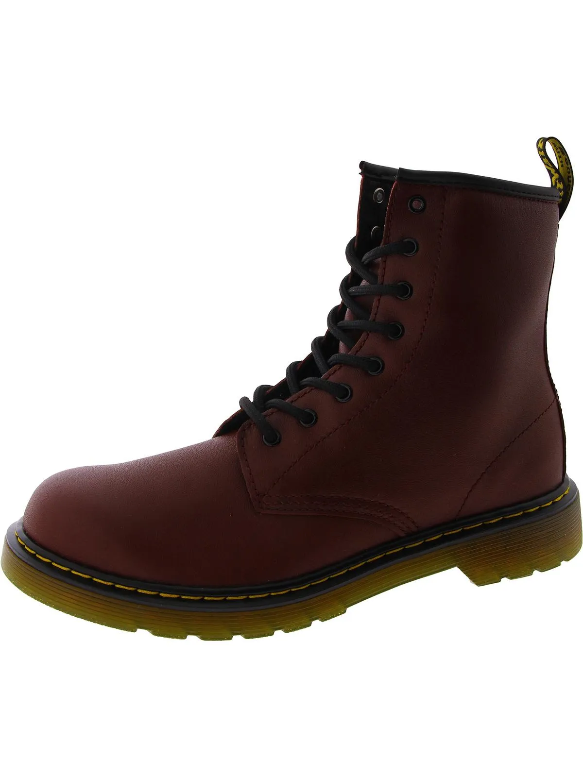 1460 Y Boys Leather Ankle Combat & Lace-up Boots