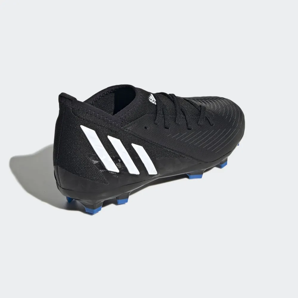 adidas Kid's Predator EDGE 3 FG J Firm Ground Soccer Cleats Black/White
