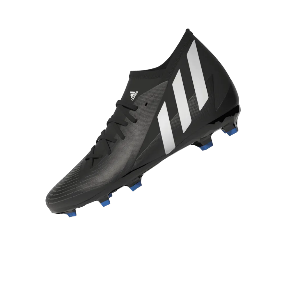 adidas Kid's Predator EDGE 3 FG J Firm Ground Soccer Cleats Black/White