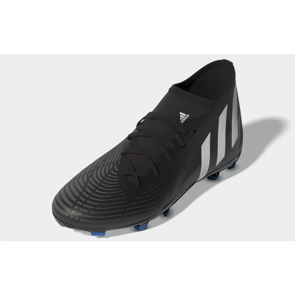 adidas Kid's Predator EDGE 3 FG J Firm Ground Soccer Cleats Black/White