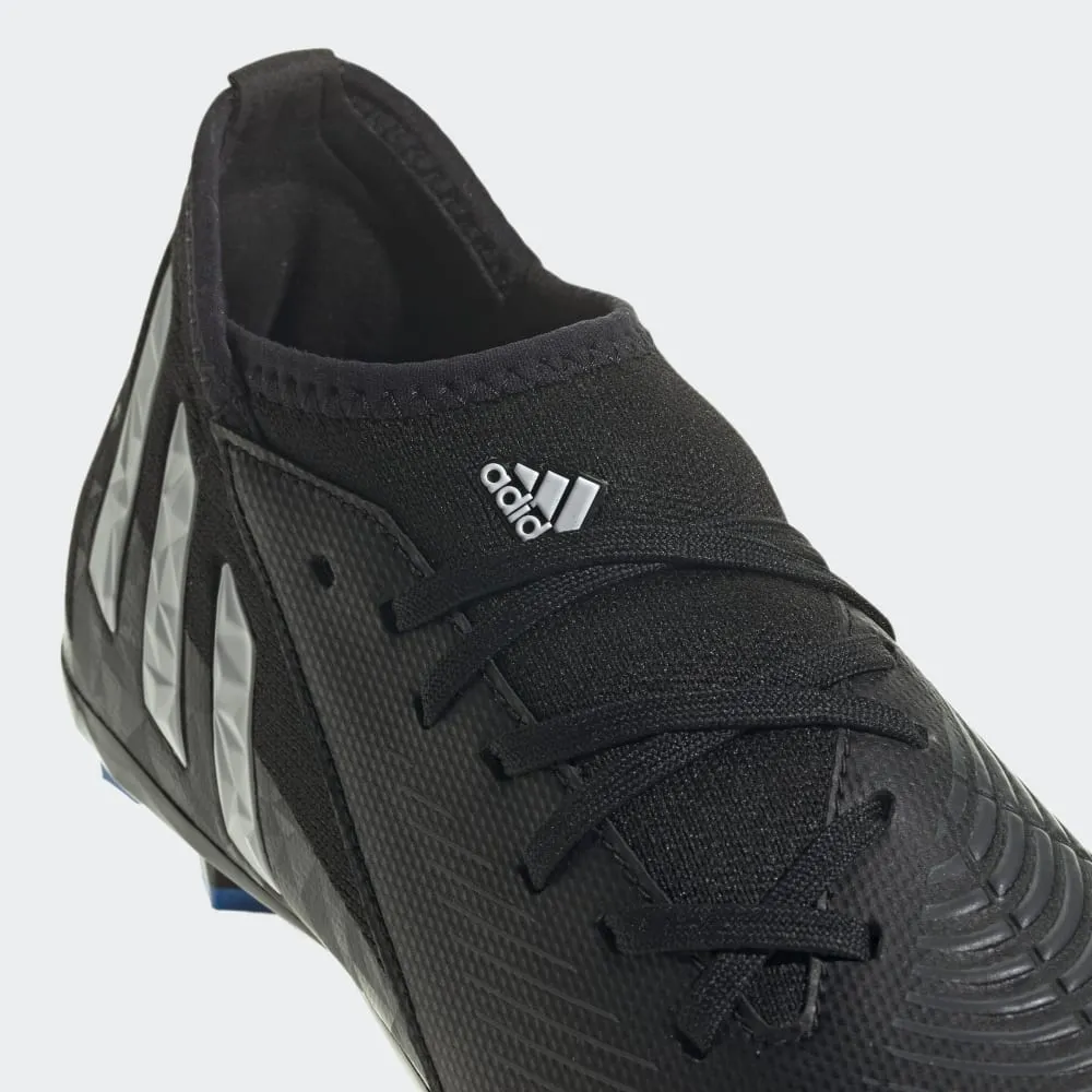 adidas Kid's Predator EDGE 3 FG J Firm Ground Soccer Cleats Black/White