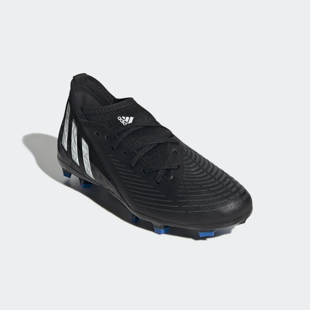 adidas Kid's Predator EDGE 3 FG J Firm Ground Soccer Cleats Black/White