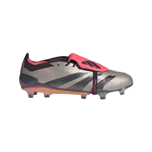 Adidas Predator Elite Fold-Over Tongue FG Football Boot (Platinum Metallic/Aurora Black/Carbon)