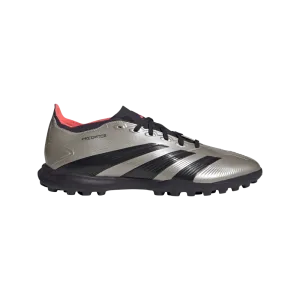 Adidas Predator League Turf Shoes (Platinum Metallic/Aurora Black/Turbo)