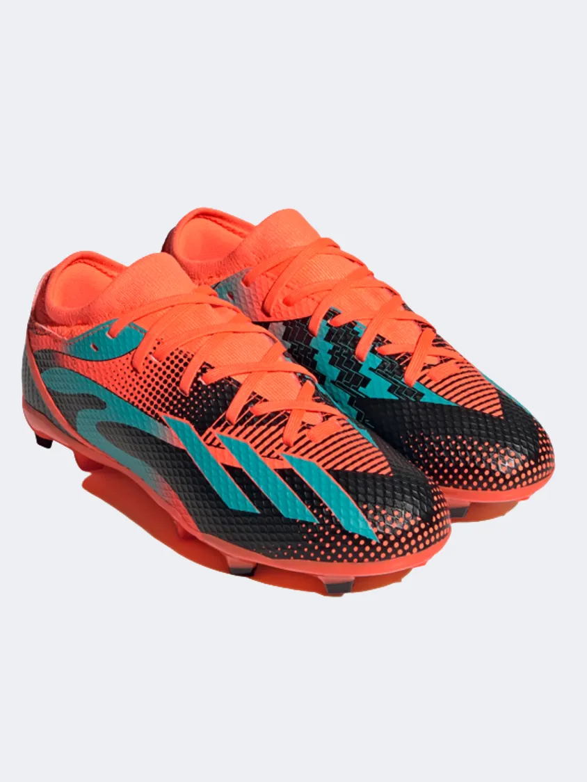 Adidas X Speedportal Messi.3 Firm Ground Kids Football Shoes Orange/Mint
