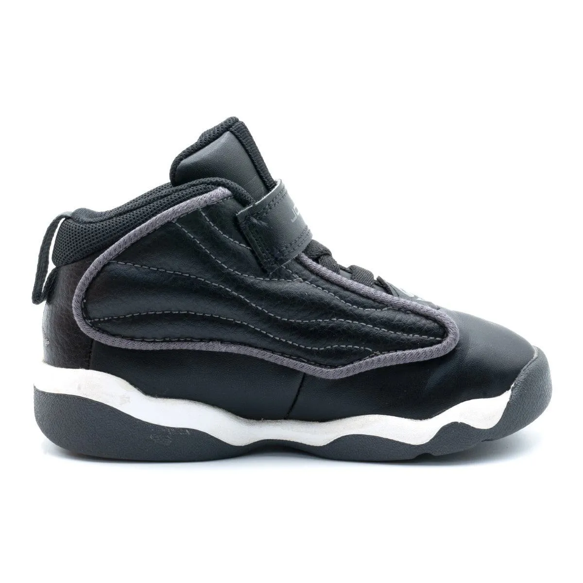 Air Jordan Pro Strong Sneakers Leather Black Colour For Kids