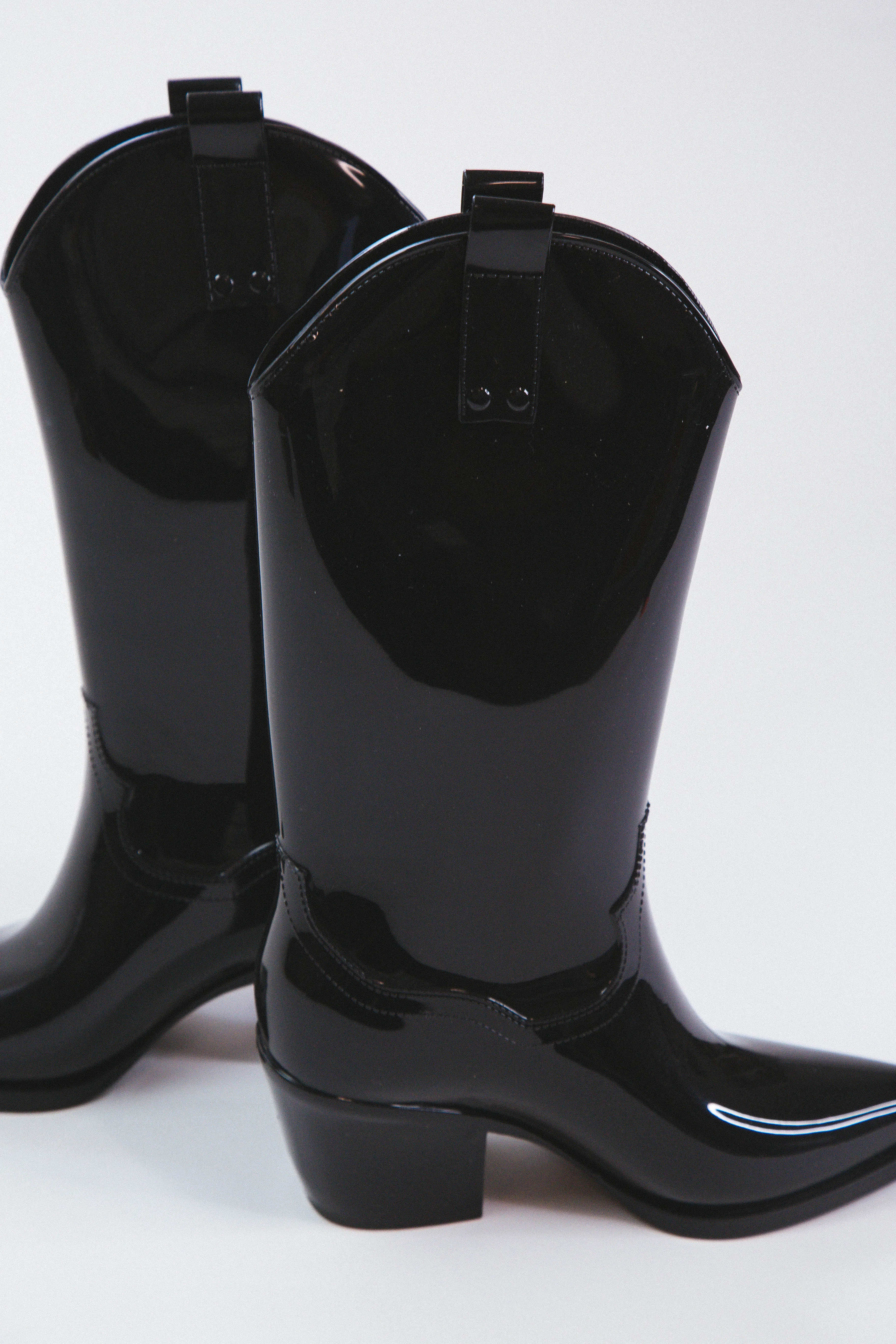 Annie Western Rain Boot, Black | Beach by Matisse