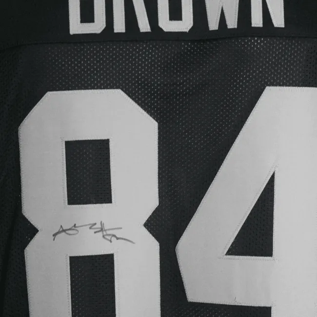 Antonio Brown Autographed Pro Style Football Jersey Black (JSA)