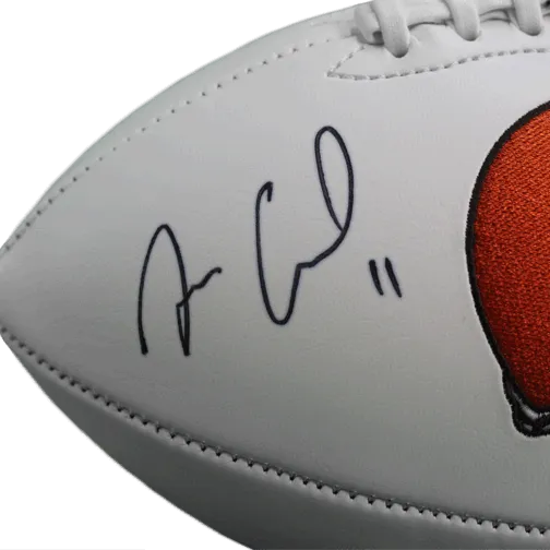 Antonio Callaway Cleveland Browns Autographed Full Size White Logo Football (JSA)