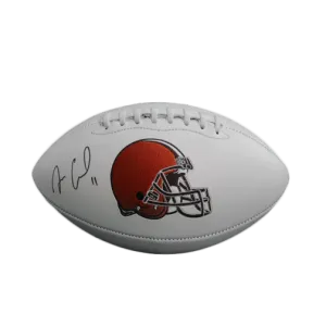 Antonio Callaway Cleveland Browns Autographed Full Size White Logo Football (JSA)