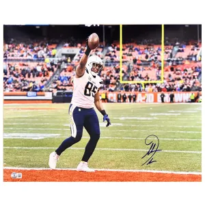 Antonio Gates Signed Pose 3 Football 16x20 Photo (Beckett)