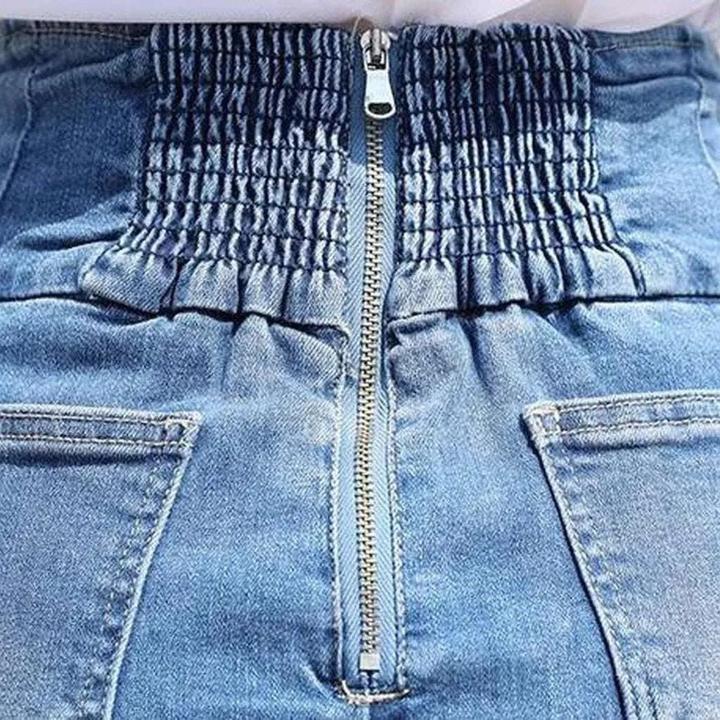 Asymmetric mermaid women jeans skirt