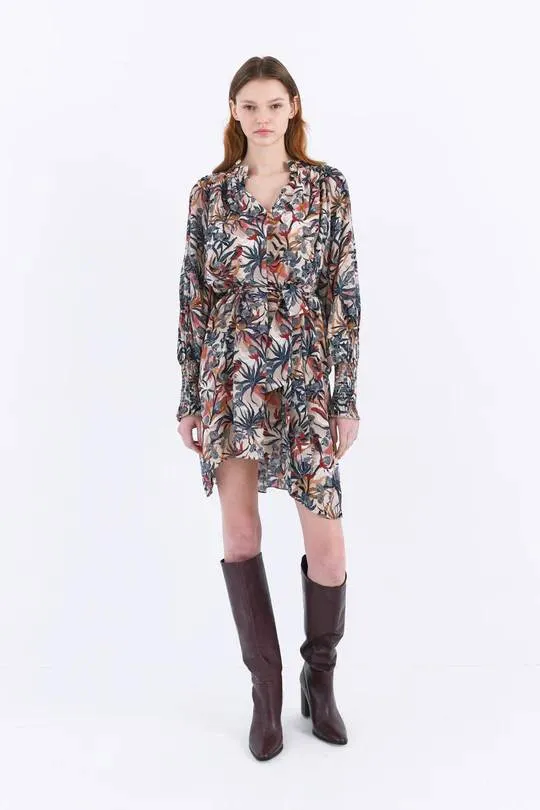 Bianca Mini Dress in Lanin Beige