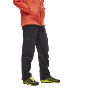 Black Diamond Men&#x27;s StormLine Stretch Rain Pants Black | Buy Black Diamond Men&#x27;s StormLine Stretch Rain Pants Black here | Outnorth
