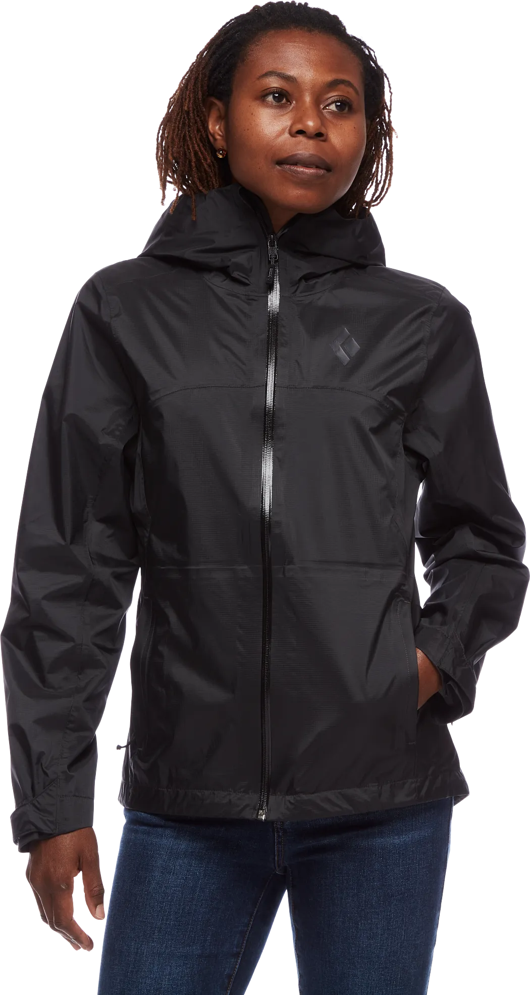 Black Diamond Women&#x27;s Treeline Rain Shell Black | Buy Black Diamond Women&#x27;s Treeline Rain Shell Black here | Outnorth