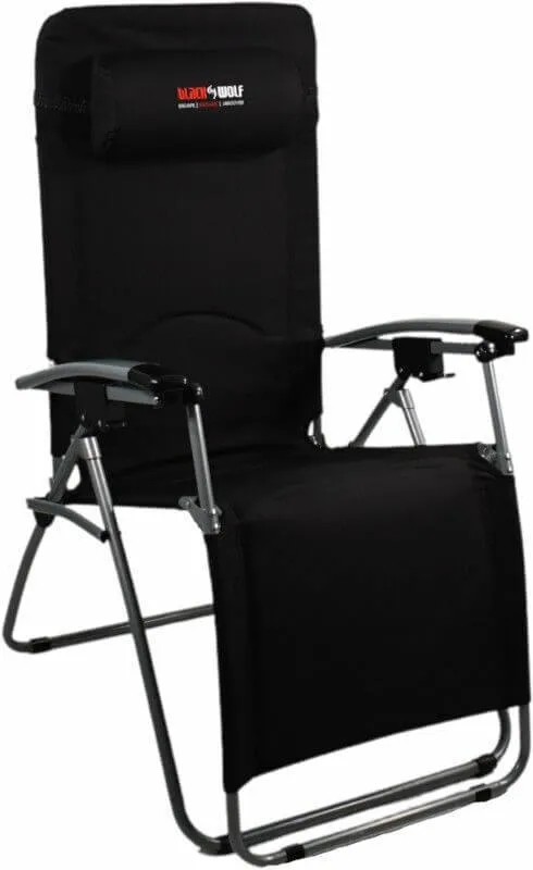 BlackWolf Folding Reclining Chair - Jet Black