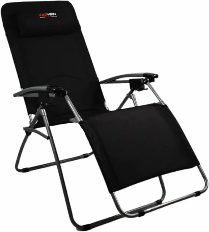 BlackWolf Folding Reclining Chair - Jet Black