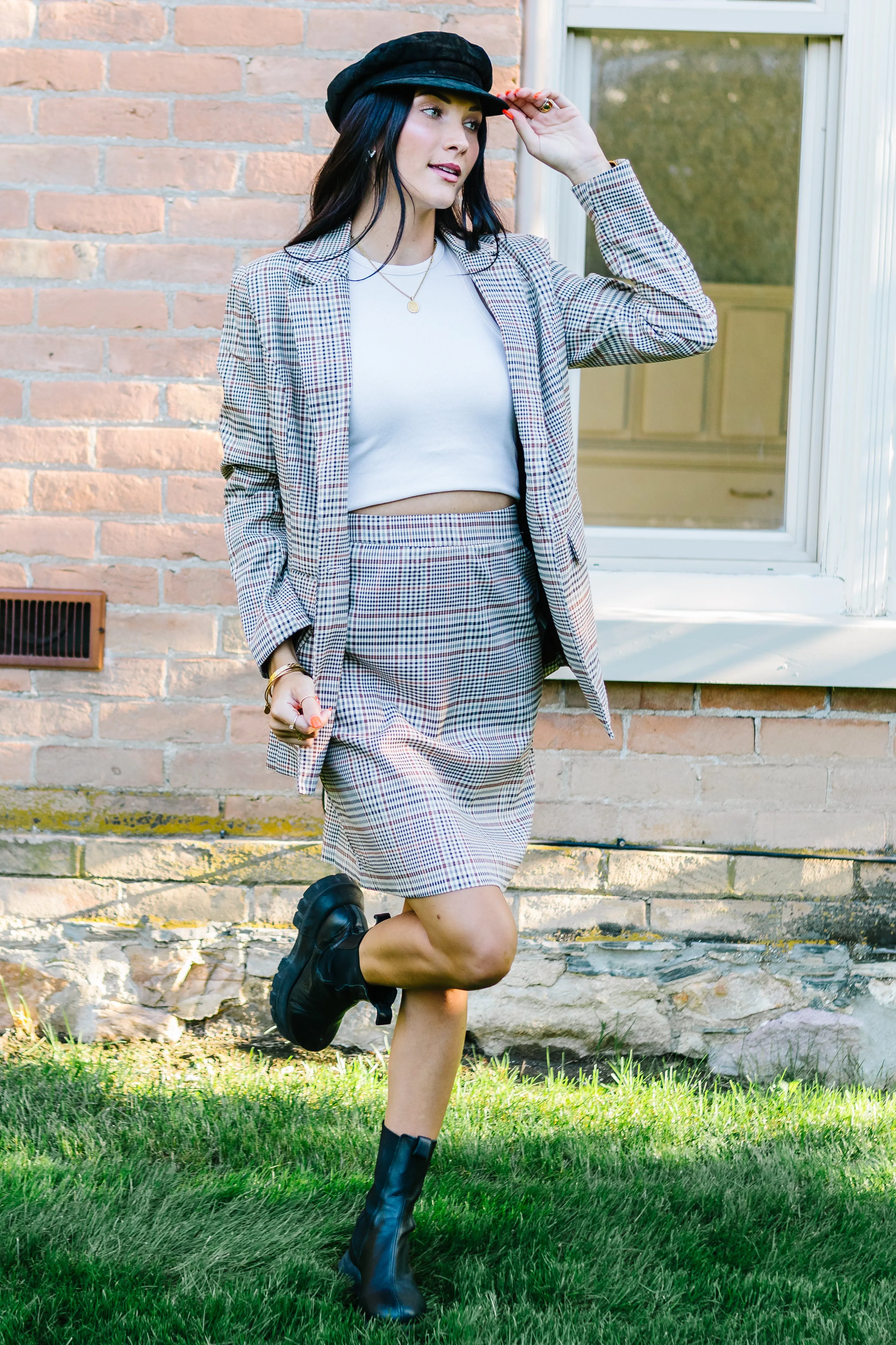 Brooklyn Plaid Mini Skirt