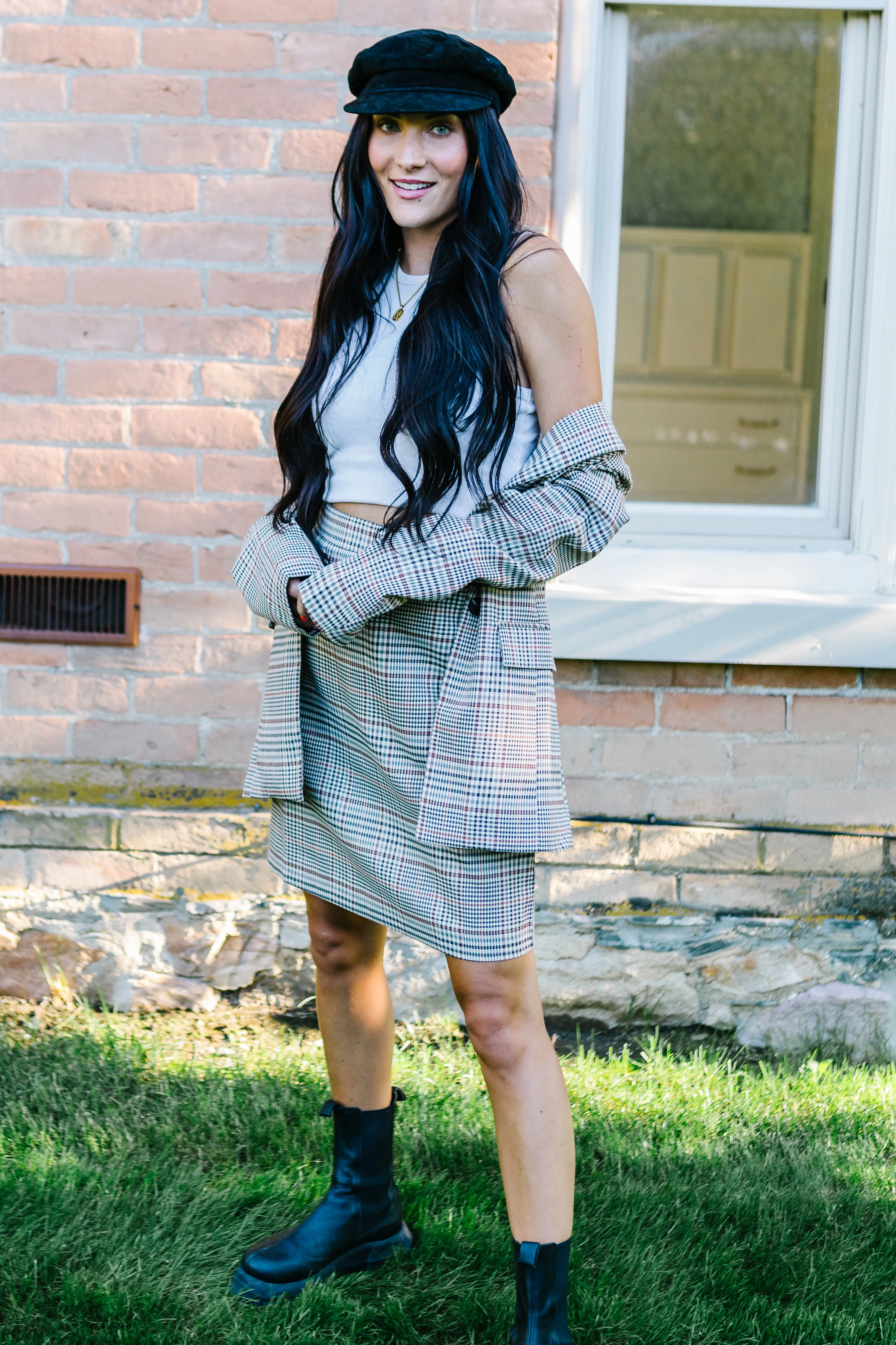 Brooklyn Plaid Mini Skirt