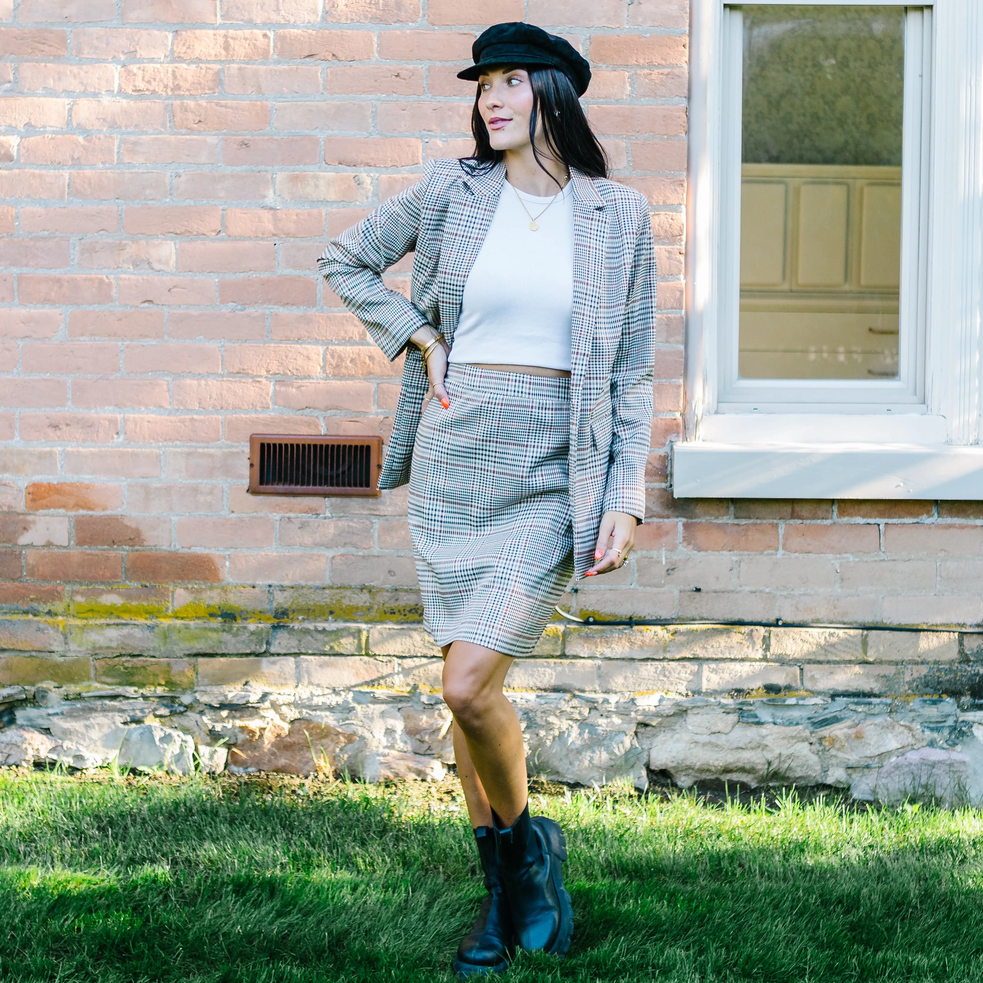 Brooklyn Plaid Mini Skirt