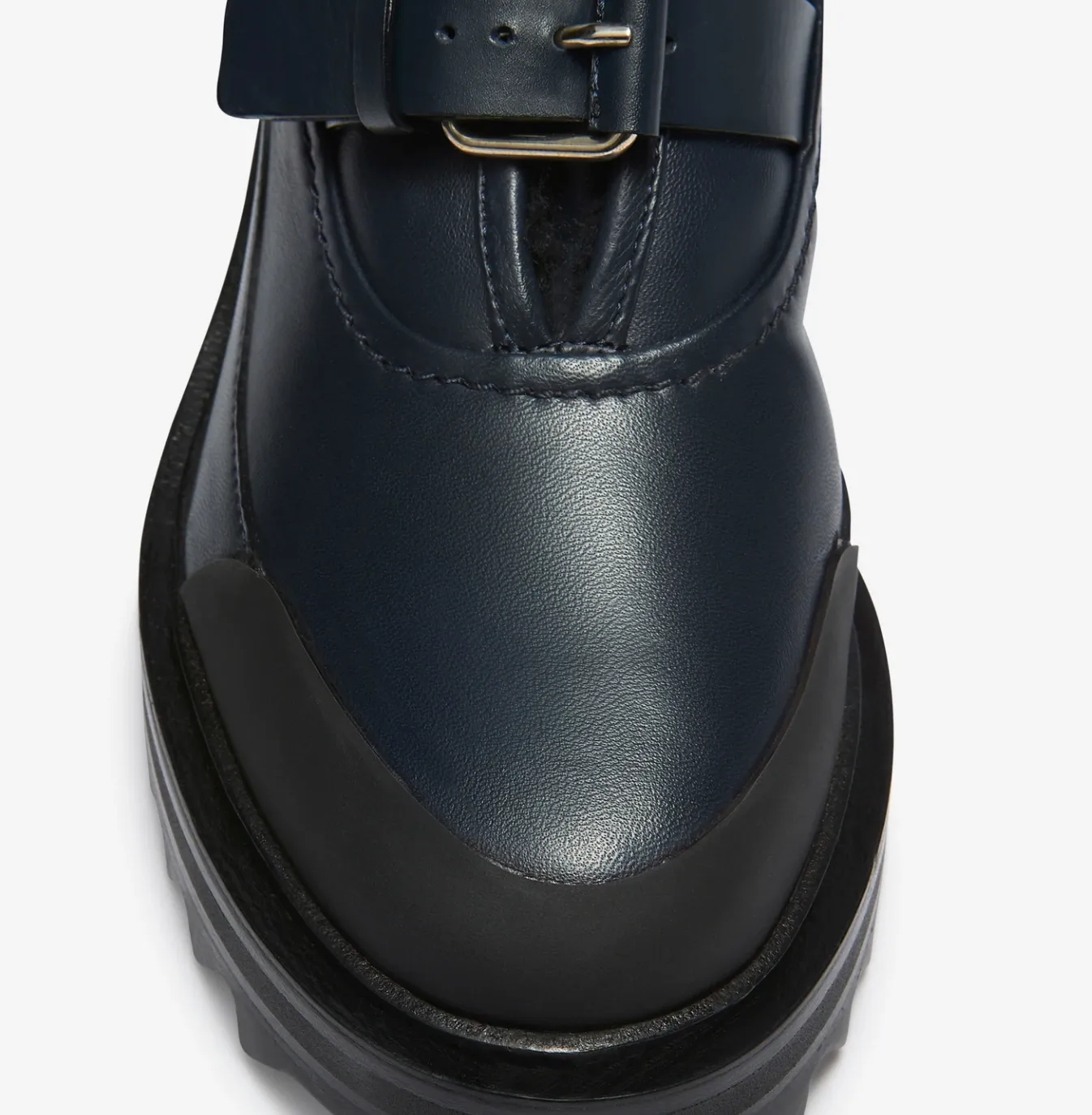 Buckle-Up Shearling Boots - 8.5