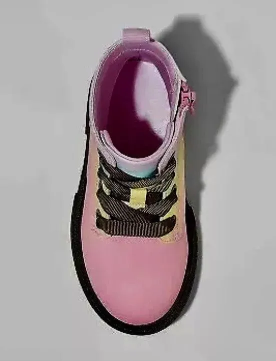 CAT & JACK - BABY - Amaya Rainbow Zipper Lace-Up Combat Boots