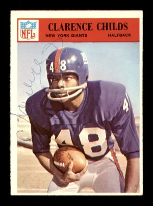Clarence Childs Autographed 1966 Philadelphia Card #121 New York Giants SKU #188047