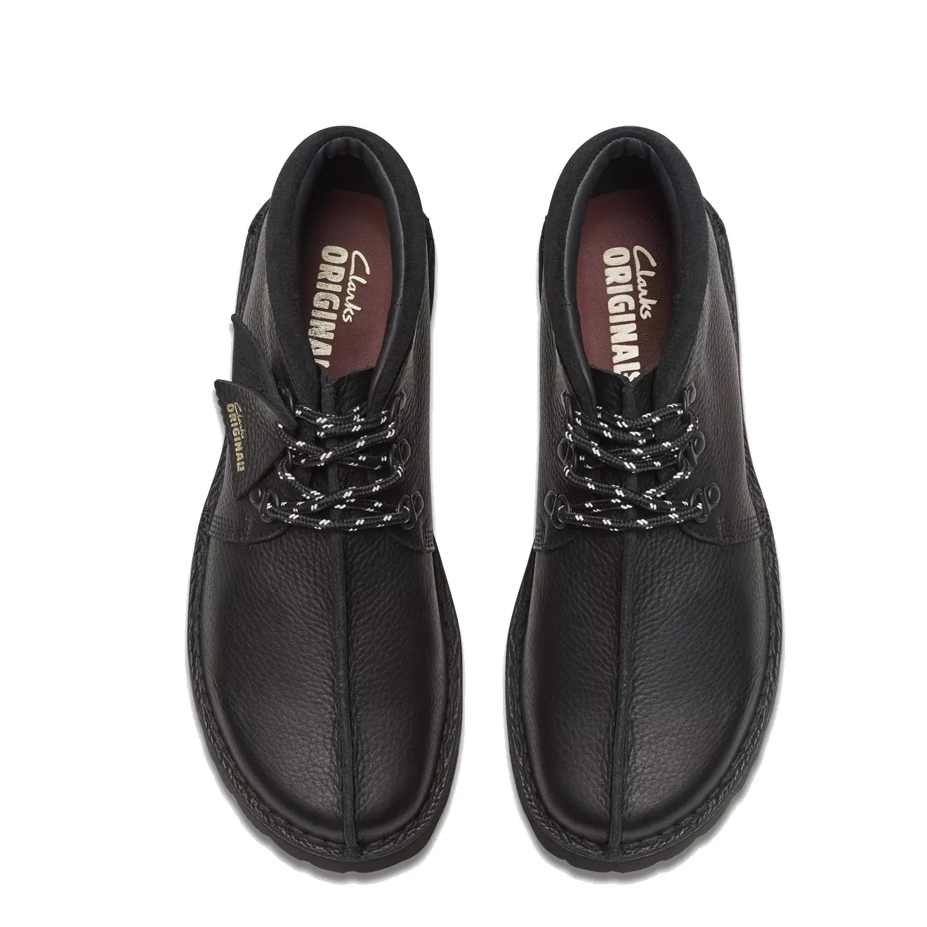 Clarks Originals Trek Hike Shoe Black Leather