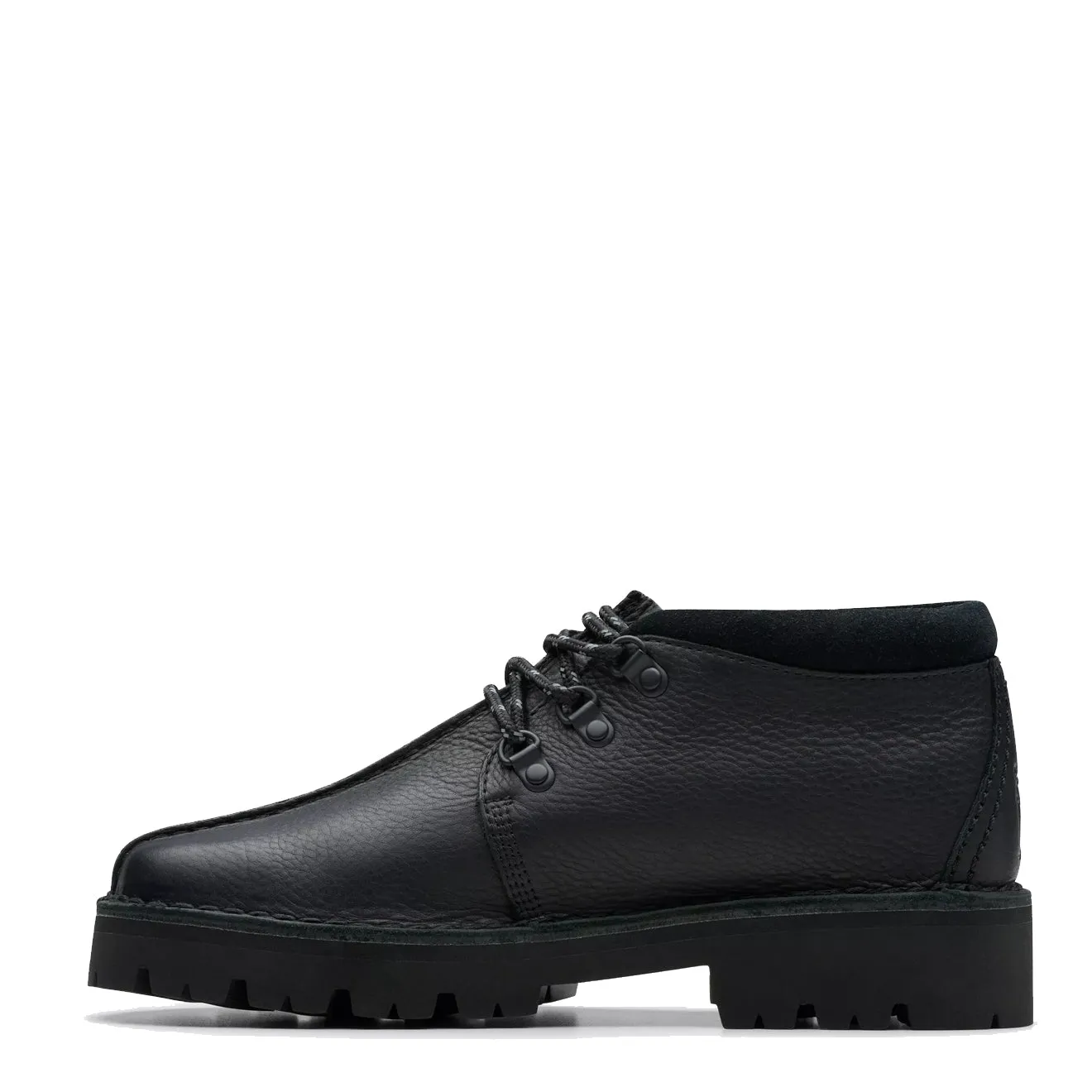 Clarks Originals Trek Hike Shoe Black Leather