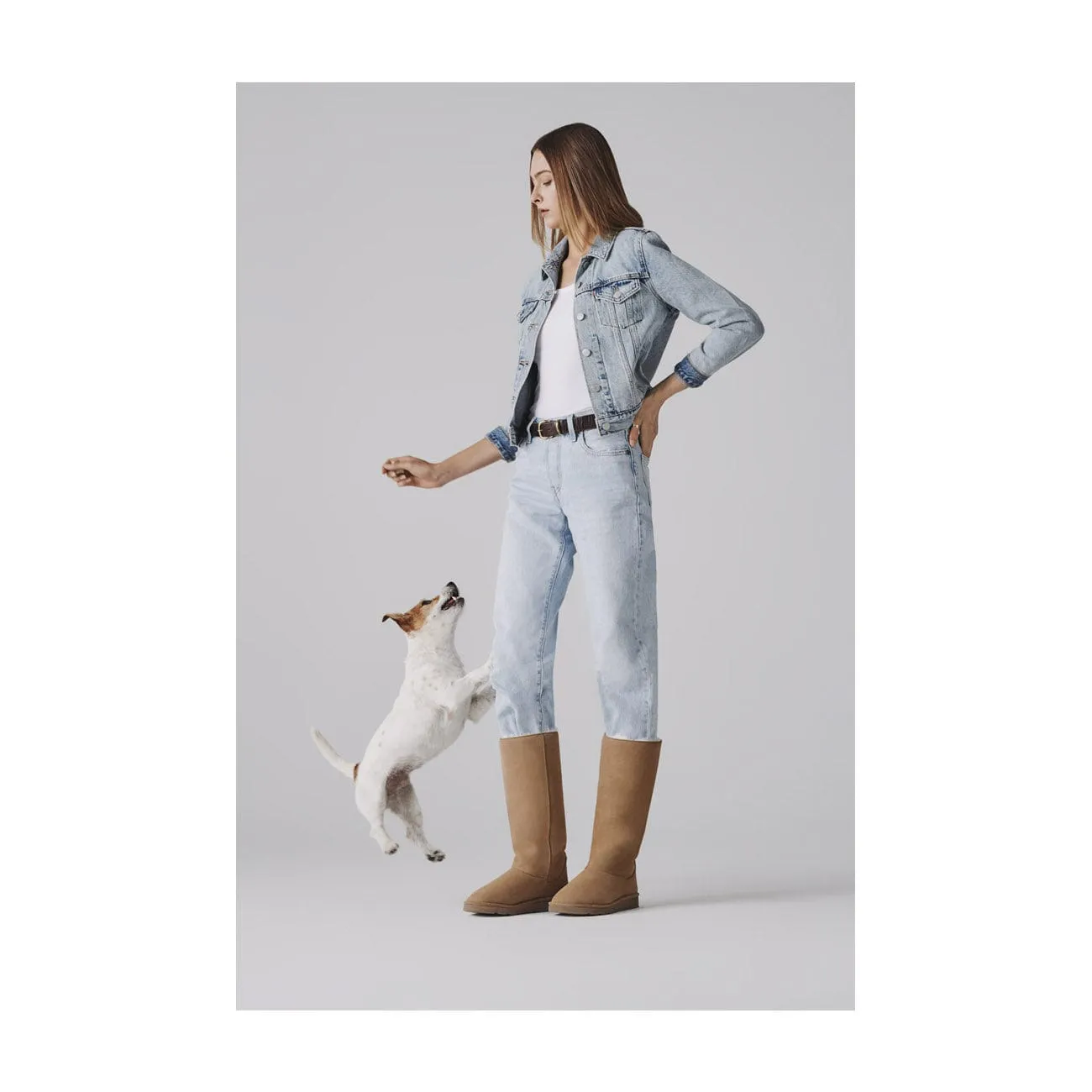 Classic Crystal Unisex Vegan Faux Fur Lined Long Boots | Multiple Colours
