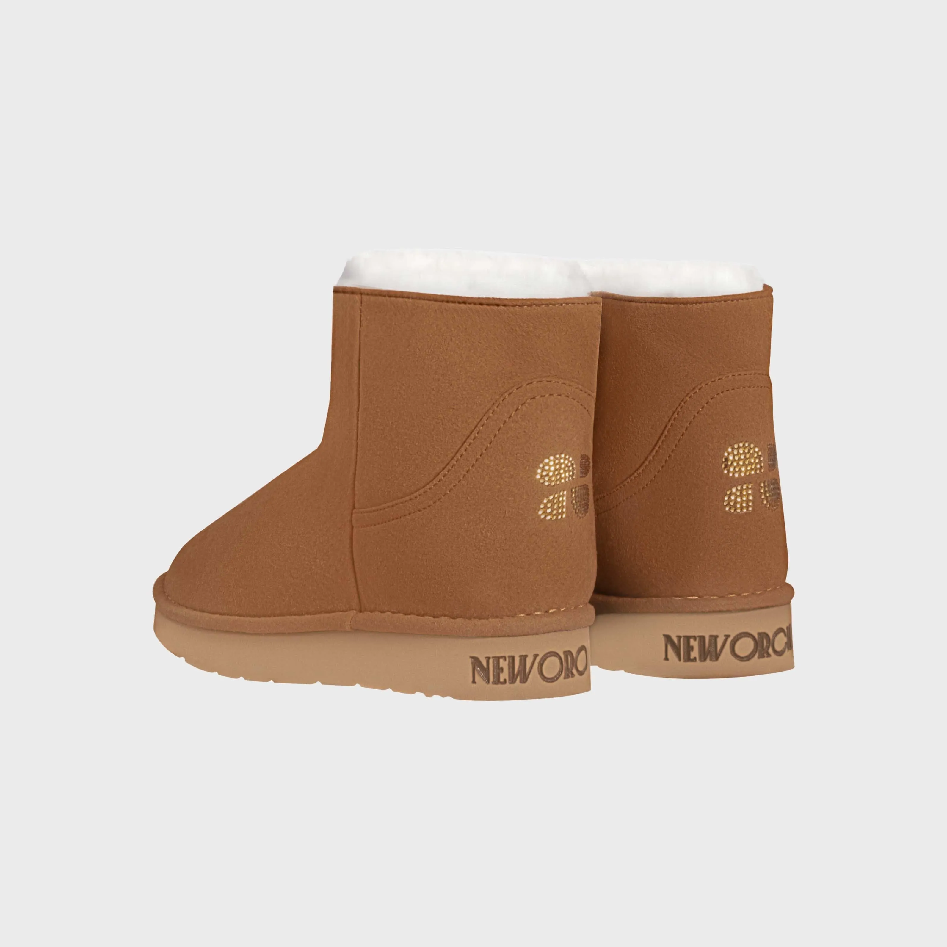 Classic Crystal Unisex Vegan Faux Fur Lined Short Boots | Multiple Colours