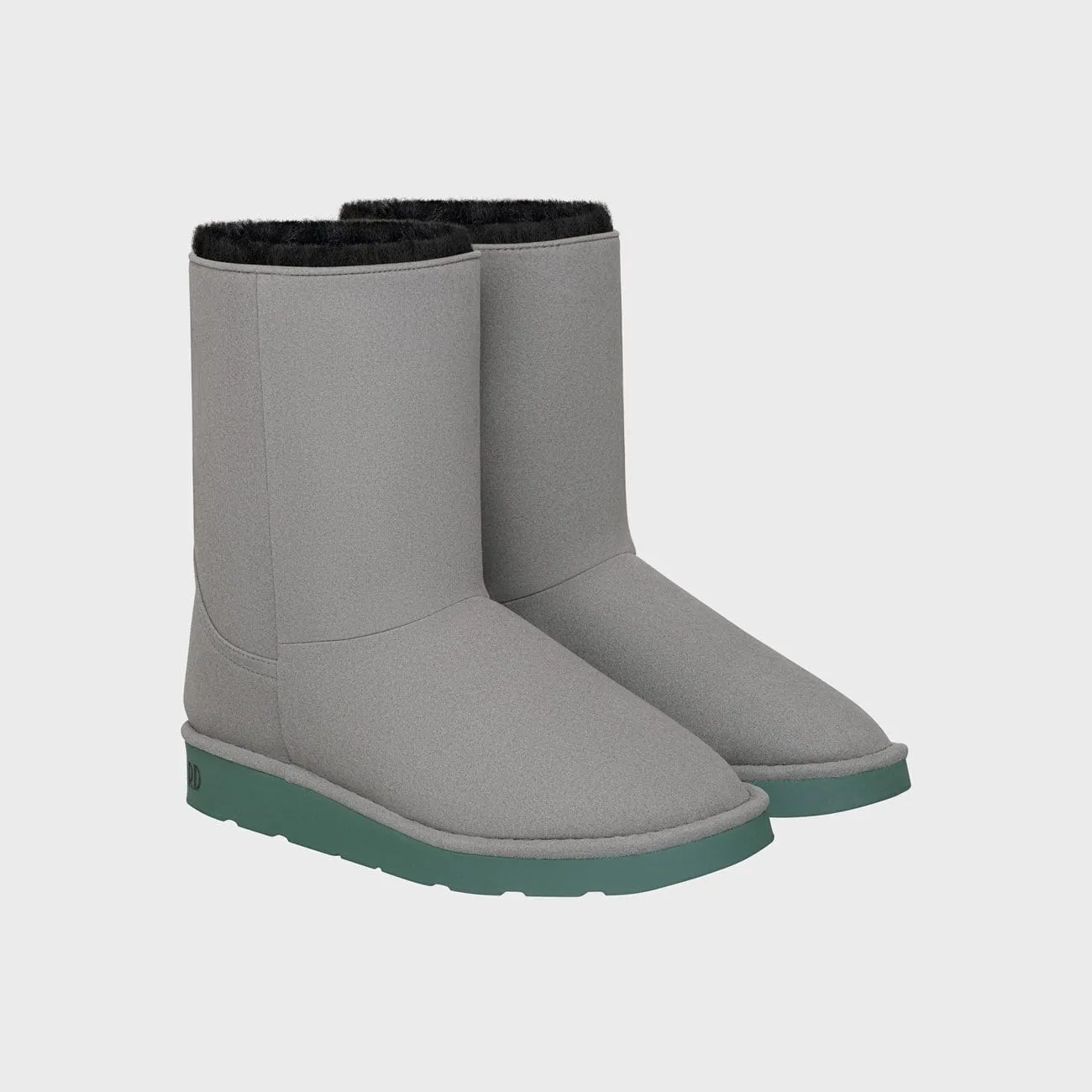 Classic Unisex Vegan Faux Fur Lined Green Sole Boots | Multiple Colours
