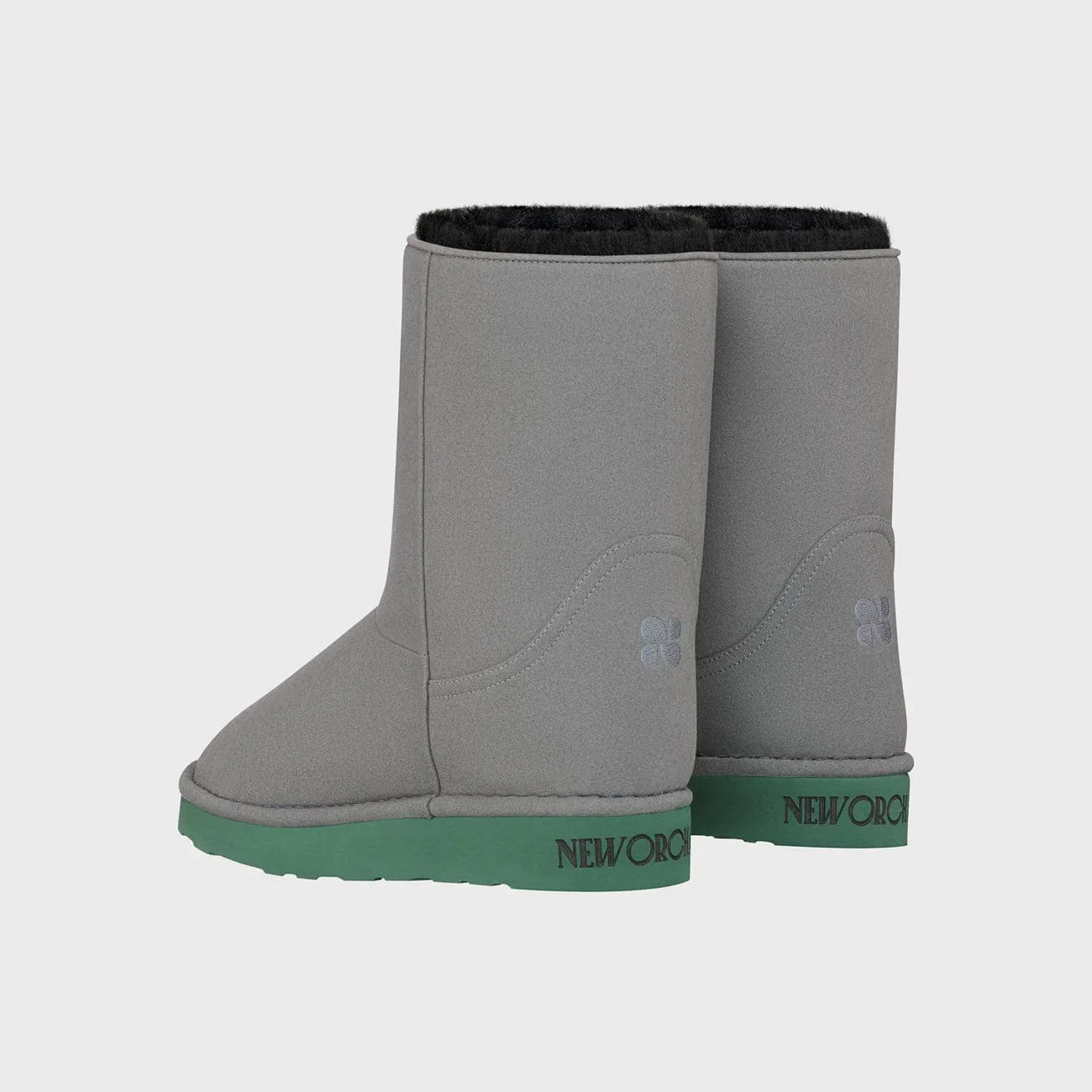 Classic Unisex Vegan Faux Fur Lined Green Sole Boots | Multiple Colours
