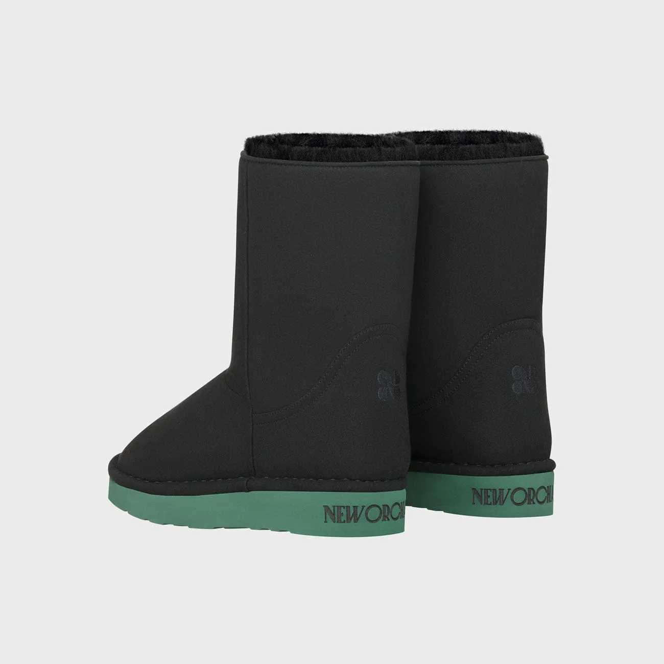 Classic Unisex Vegan Faux Fur Lined Green Sole Boots | Multiple Colours