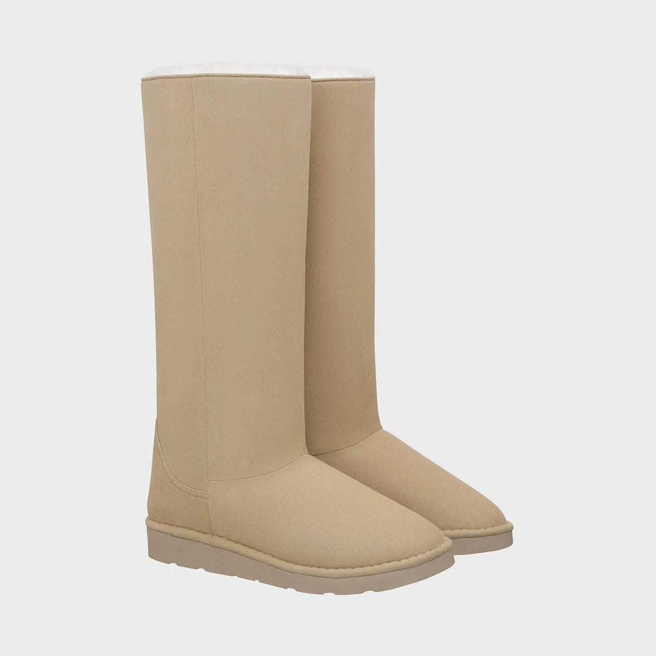 Classic Unisex Vegan Faux Fur Lined Long Boots | Multiple Colours