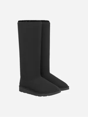 Classic Unisex Vegan Faux Fur Lined Long Boots | Multiple Colours