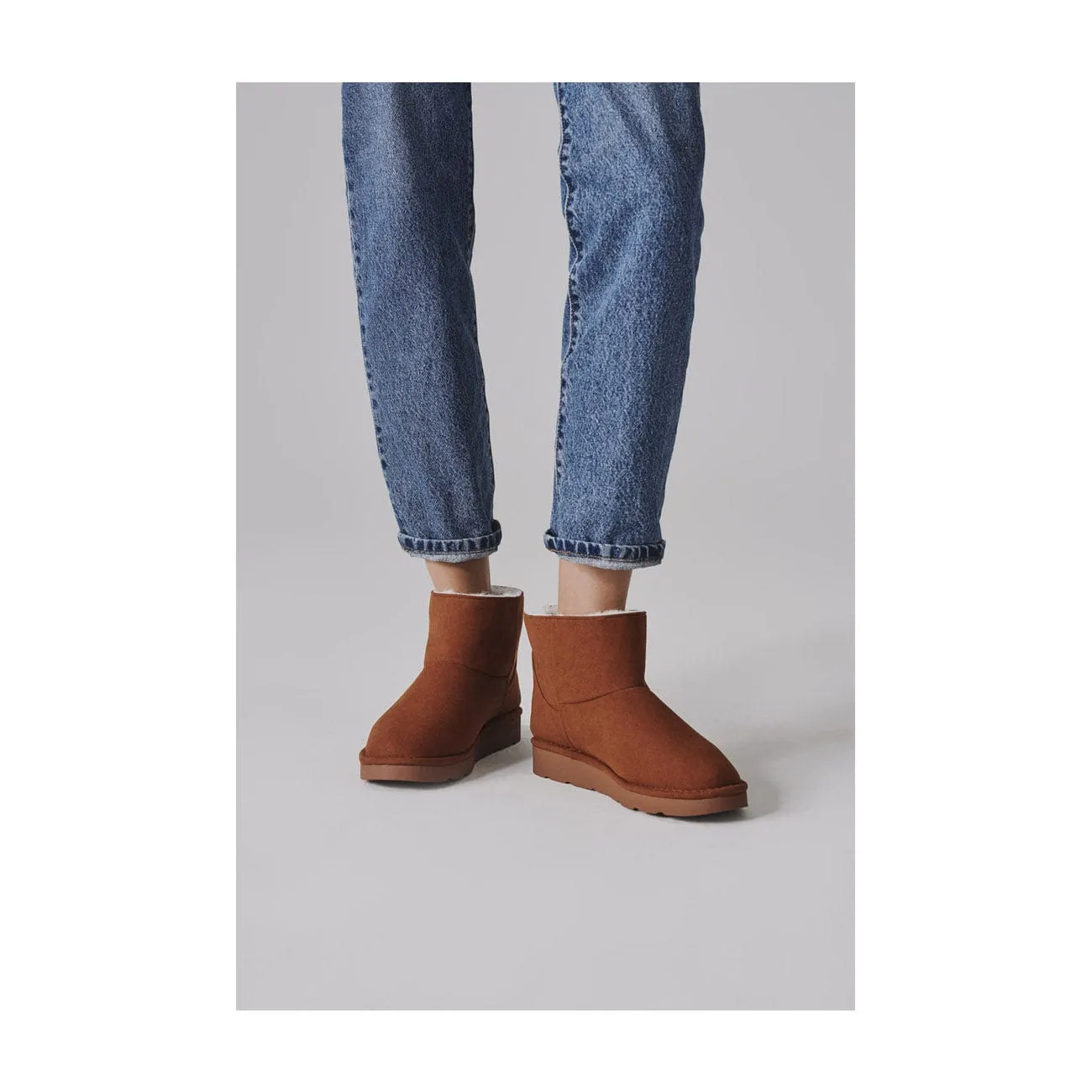 Classic Unisex Vegan Faux Fur Lined Short Boots | Multiple Colours