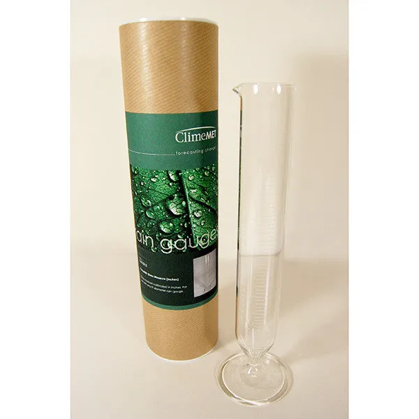 ClimeMET CM1012 Glass Rainfall Measure (Inches)