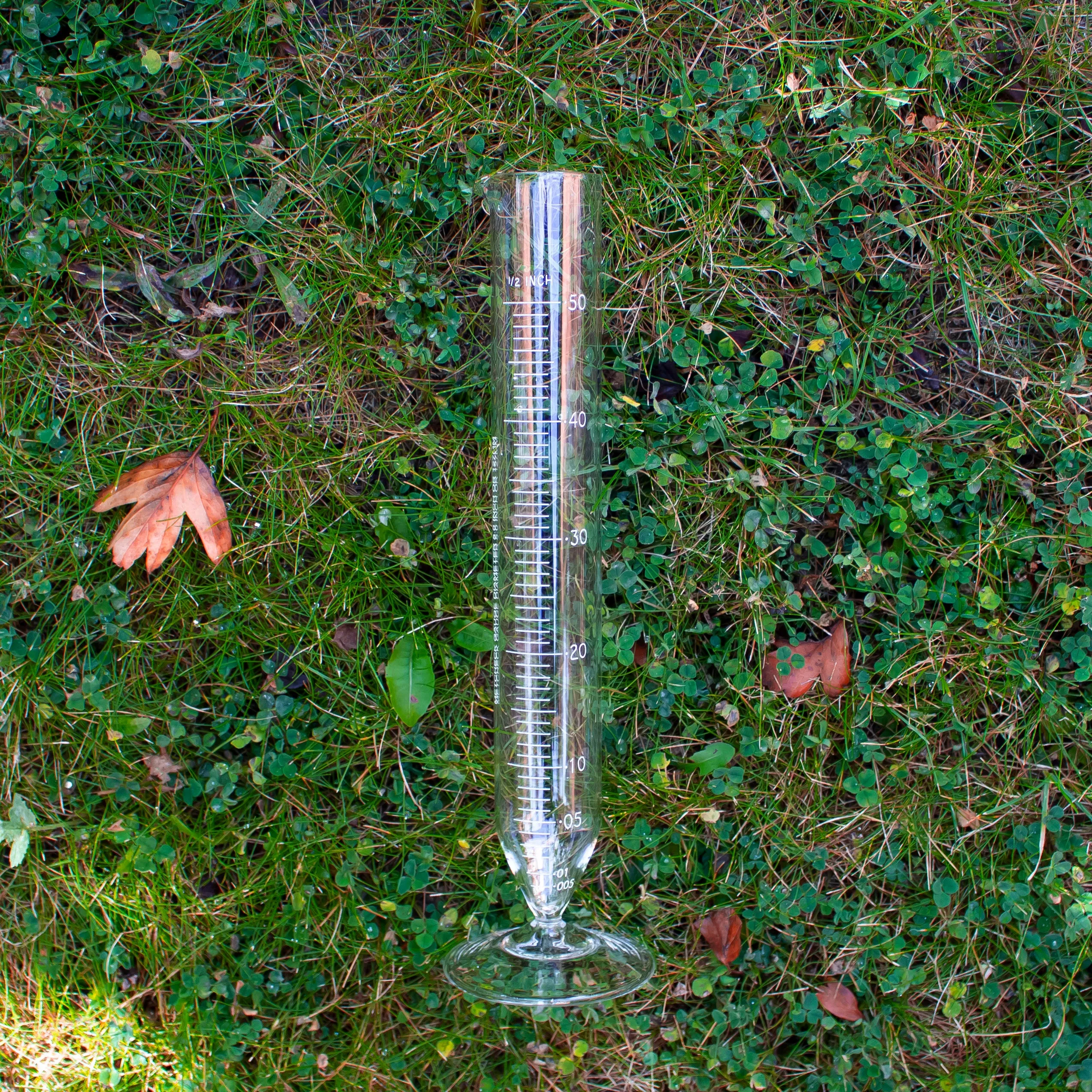 ClimeMET CM1012 Glass Rainfall Measure (Inches)