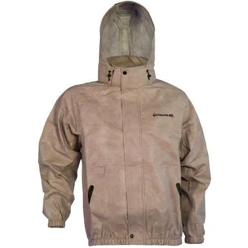 Compass 360 AdvantageTek Non-Woven Rain Jacket-Khaki-XL