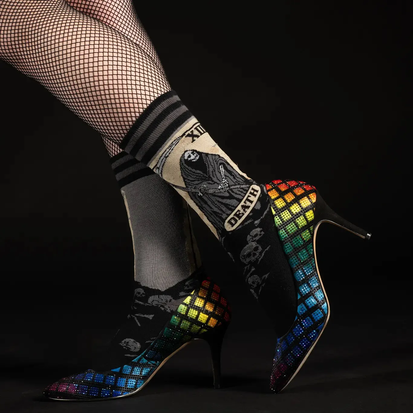 Death Tarot Card Unisex Crew Socks