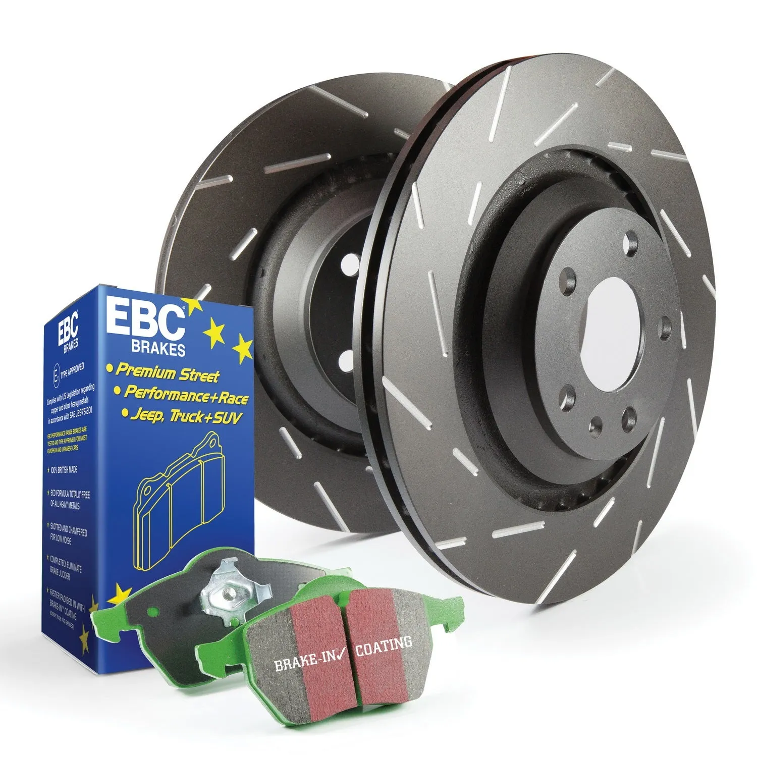 EBC Brakes S2KF1475 S2 Kits Greenstuff 2000 and USR Rotors