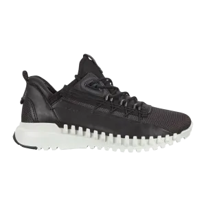 'Ecco' Men's Zipflex Low Sneaker - Moonless / Black