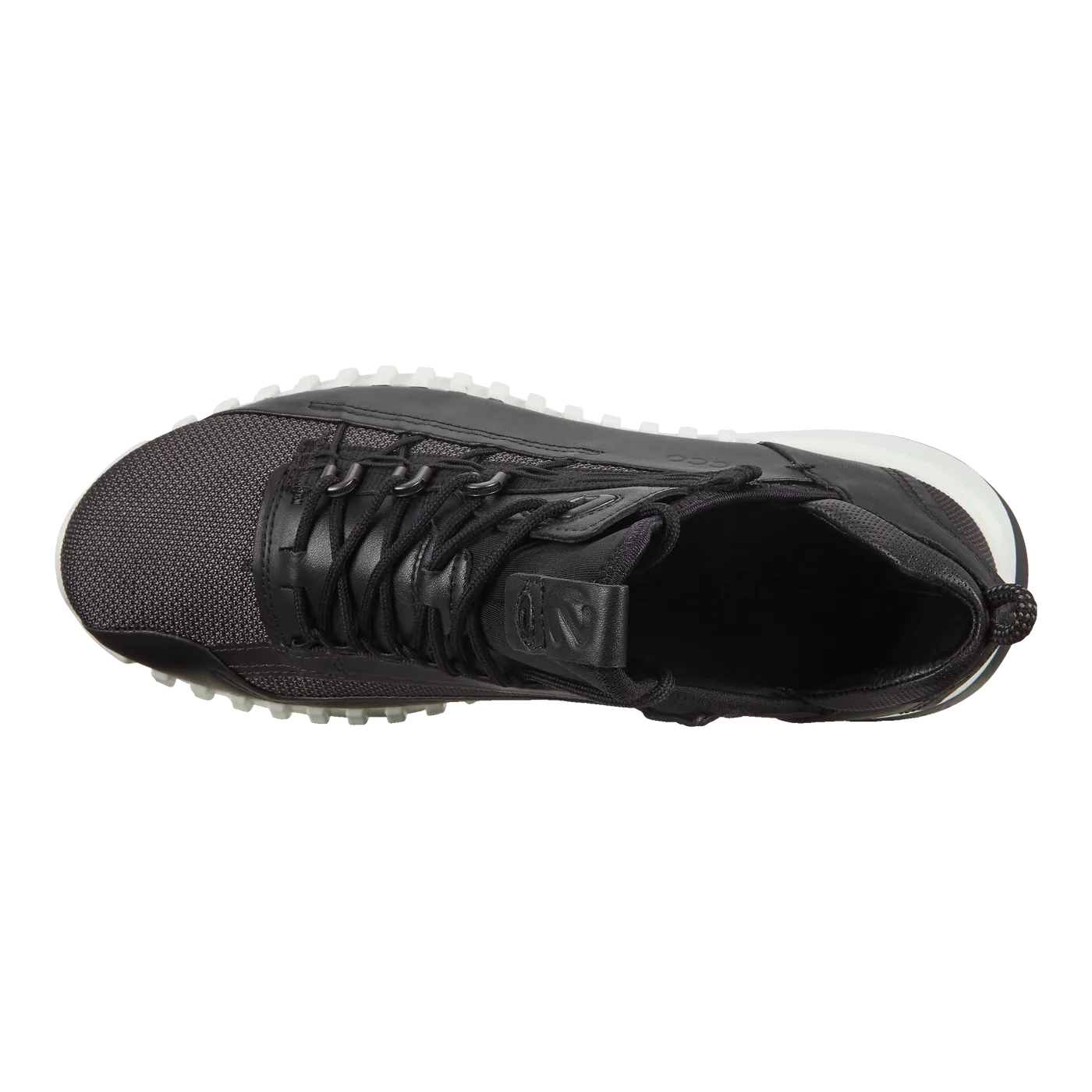 'Ecco' Men's Zipflex Low Sneaker - Moonless / Black