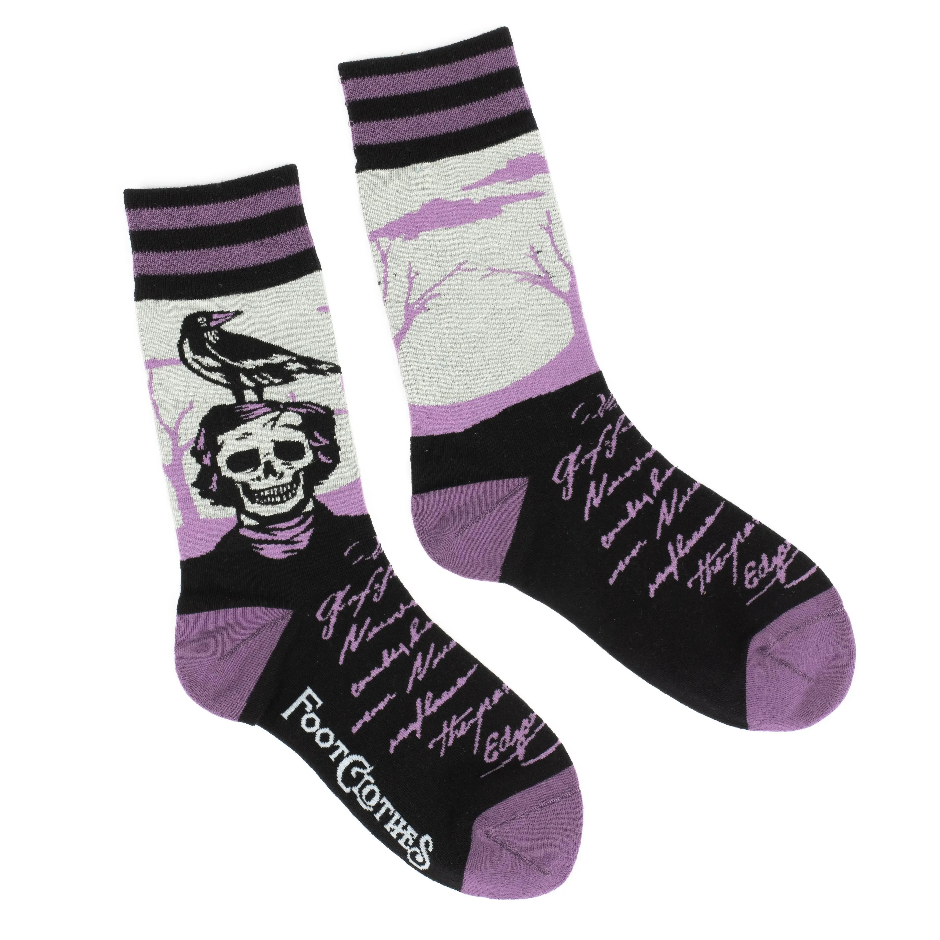 Edgar Allen Poe “The Raven” Unisex Crew Socks