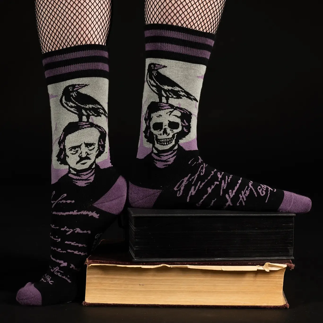 Edgar Allen Poe “The Raven” Unisex Crew Socks