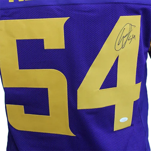 Eric Kendricks Autographed Pro Style Football Jersey Color Rush (JSA)