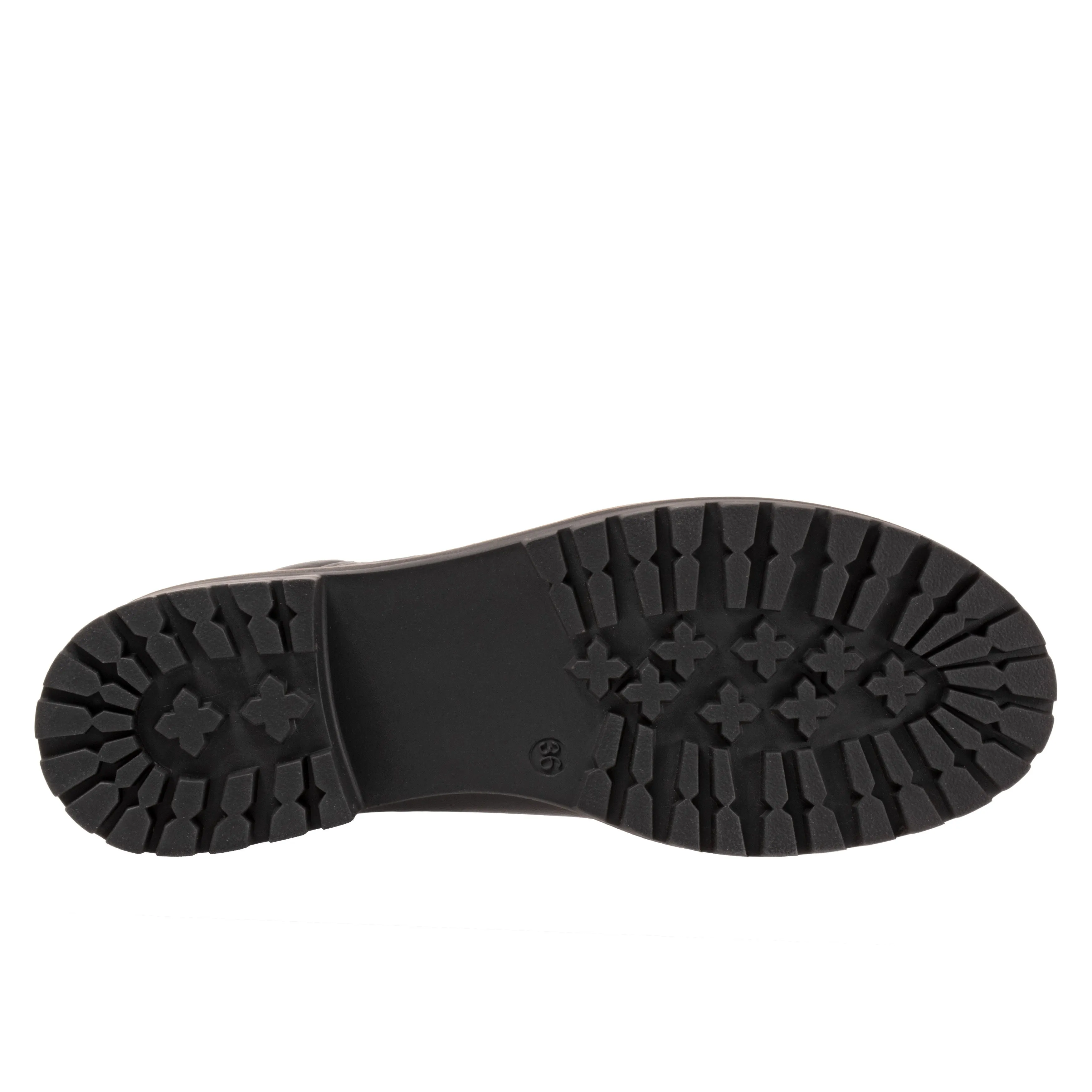 Everett Black Tumbled Ankle Boots