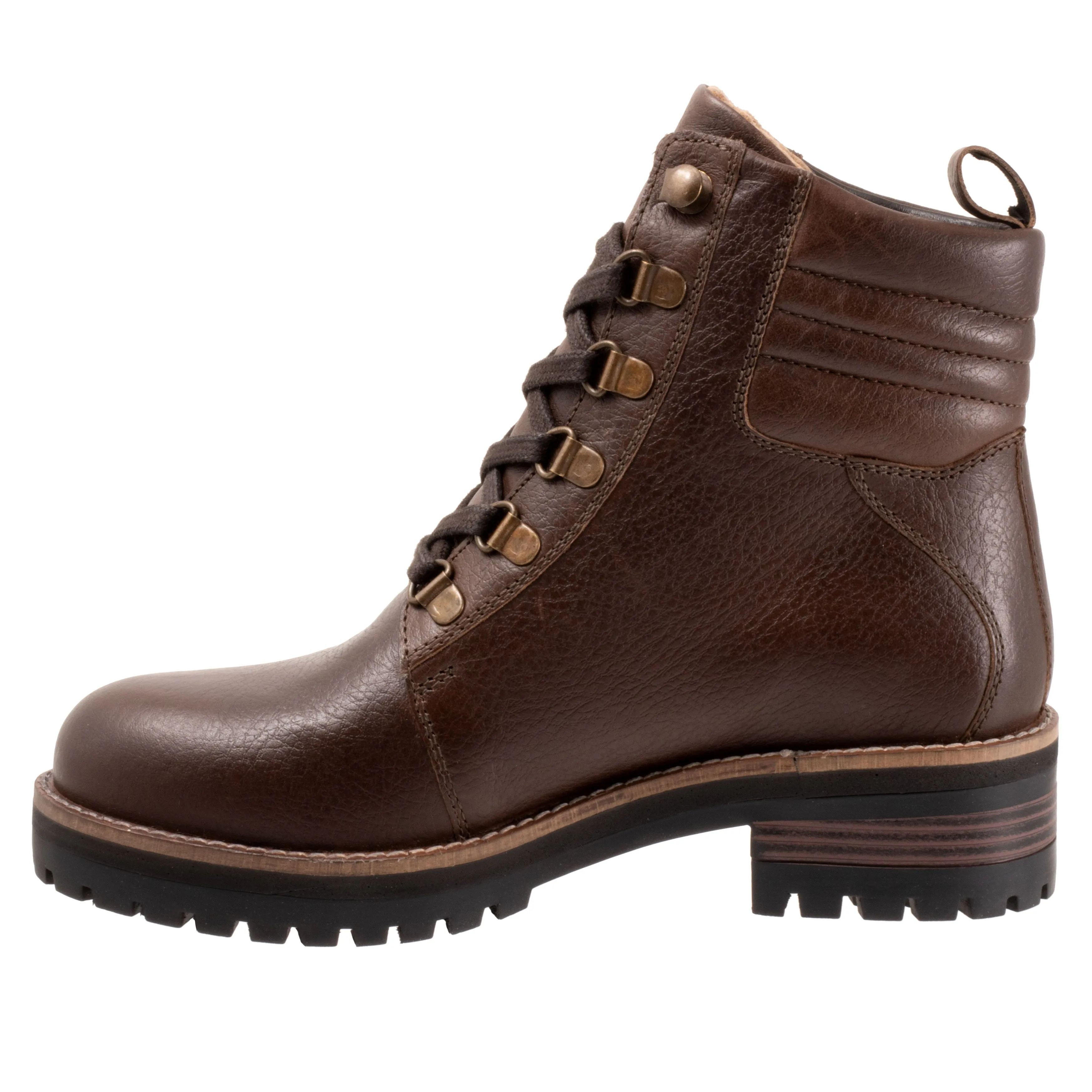 Everett Brown Tumbled Ankle Boots - LAST PAIR SIZE 10.5 AA US