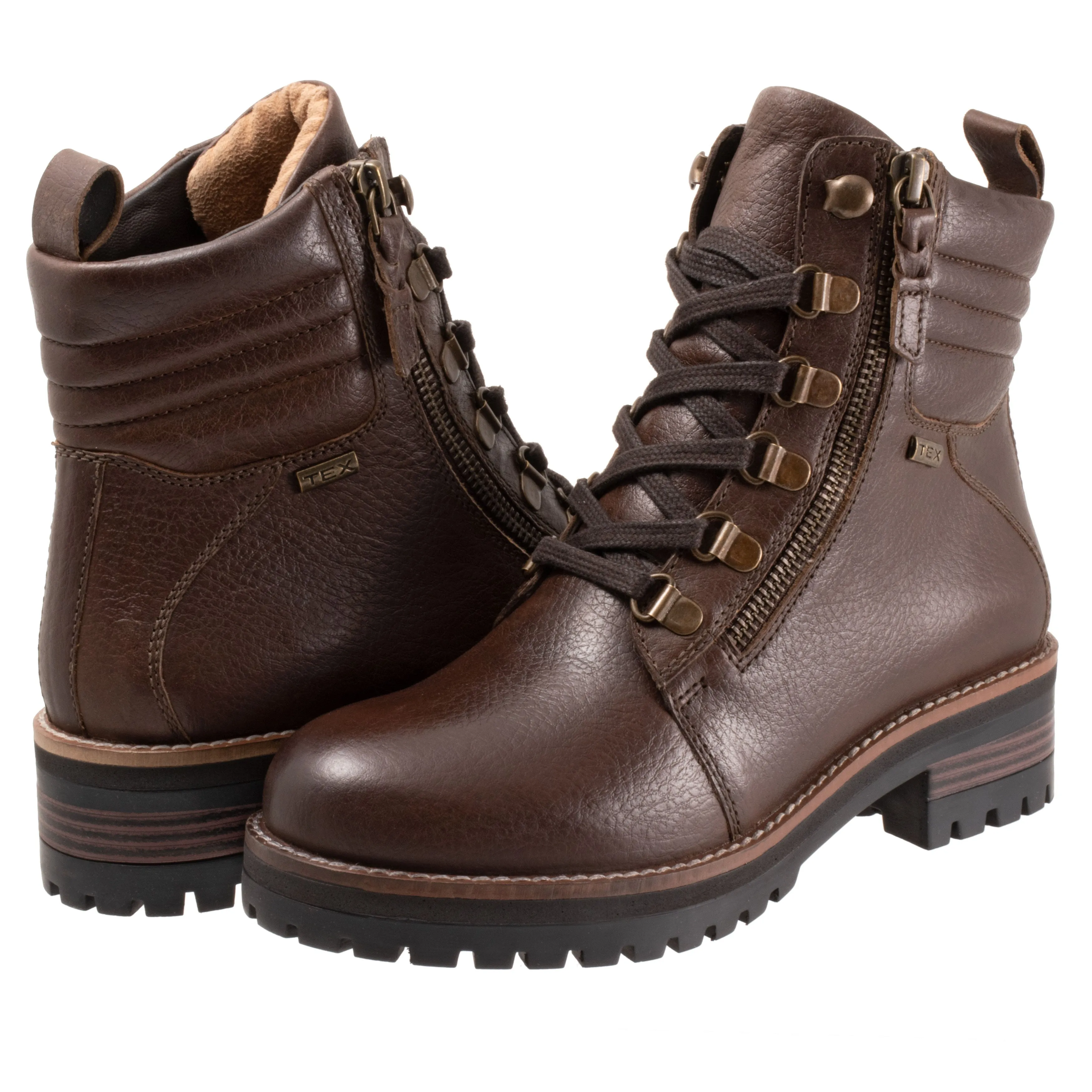 Everett Brown Tumbled Ankle Boots - LAST PAIR SIZE 10.5 AA US